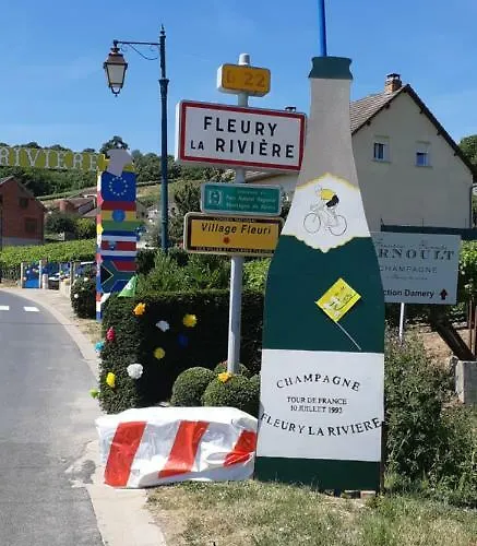 アパート Flor'ever En Champagne Fleury-la-Riviere